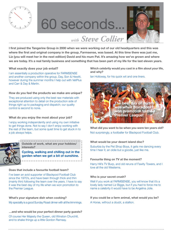 60 seconds with Steve Collier